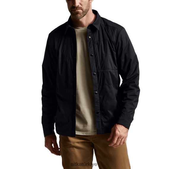 Ceketler ve yelekler SITKA Gear kanyon gömlek ceket siyah erkekler LTX80H56