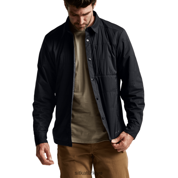Ceketler ve yelekler SITKA Gear kanyon gömlek ceket siyah erkekler LTX80H56