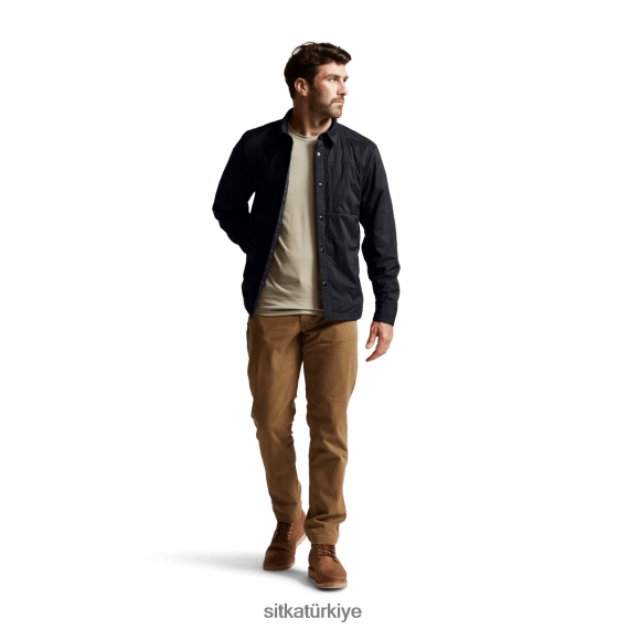 Ceketler ve yelekler SITKA Gear kanyon gömlek ceket siyah erkekler LTX80H56