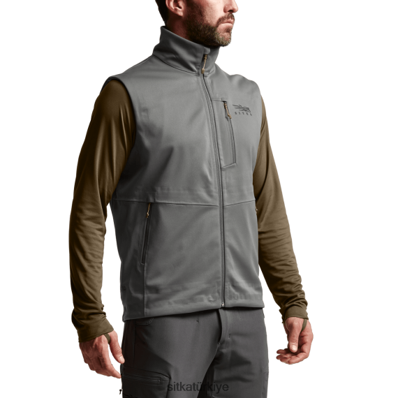 Ceketler ve yelekler SITKA Gear jet akışı yelek granit erkekler LTX80H67