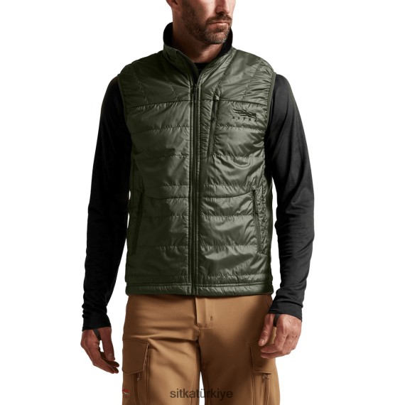 Ceketler ve yelekler SITKA Gear kelvin aerolit yelek tozlu zeytin erkekler LTX80H74