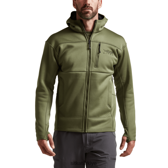 üstler SITKA Gear çapraz kapüşonlu tozlu zeytin erkekler LTX80H92