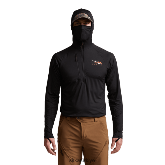 üstler SITKA Gear ekinoks koruyucu kapüşonlu siyah erkekler LTX80H107