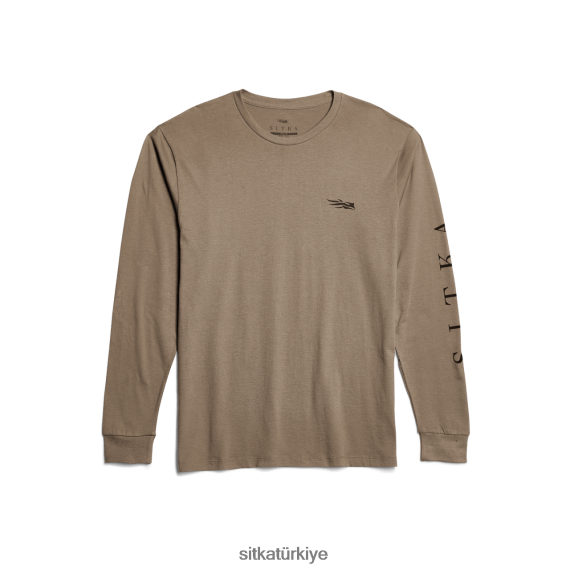 üstler SITKA Gear vakıf uzun kollu tişört ceviz erkekler LTX80H136