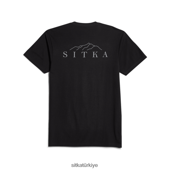 üstler SITKA Gear yükseklik tişörtü siyah erkekler LTX80H155