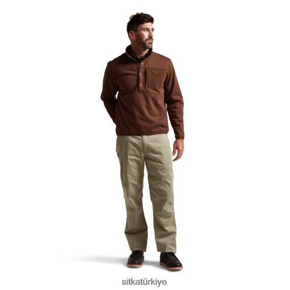 üstler SITKA Gear ön aralık çıtçıtlı polar bizon erkekler LTX80H206