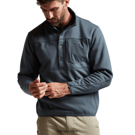 üstler SITKA Gear ön aralık çıtçıtlı polar fırtına erkekler LTX80H207